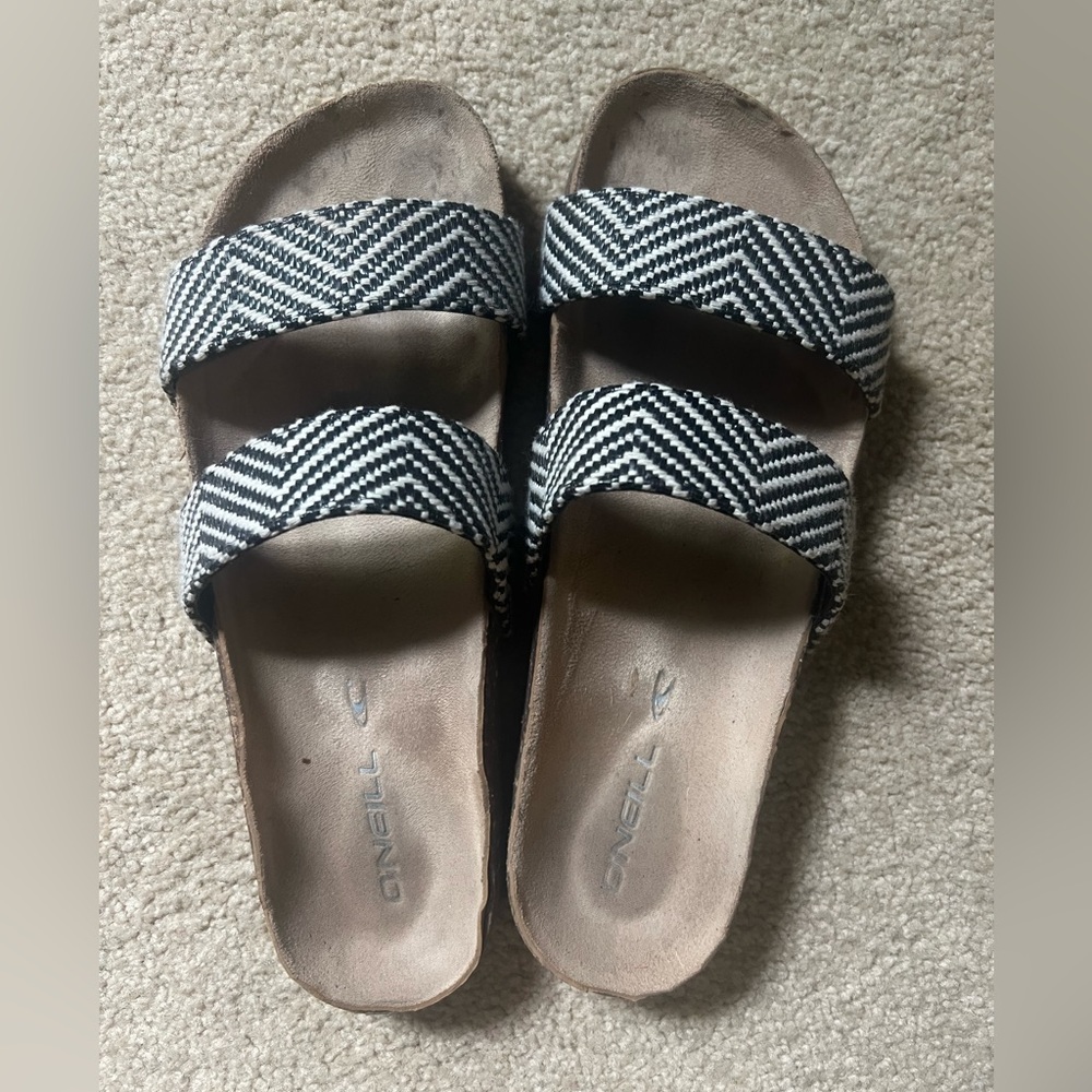 O'Neill Black and White Sandals